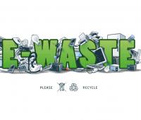 Devices of recycled materials in order to product electronic wastes