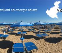 Ombrellone ad energia solare sulle spiagge del Veneto