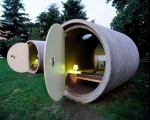 Alloggi e camere in tubi di cemento: nuove forma di architettura sostenibile ed efficienza energetica dal Mondo
