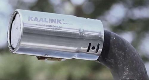 Kaalink device to collect smog and produce ink from ehaustive pipe