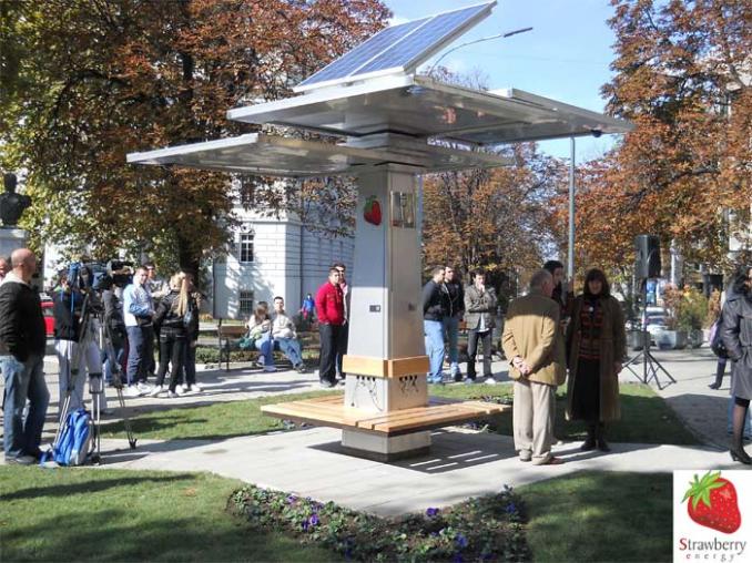 Trees solar charging devices and energy efficiency