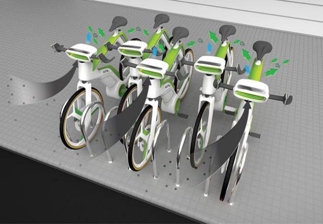 The bicycle that purifies the air